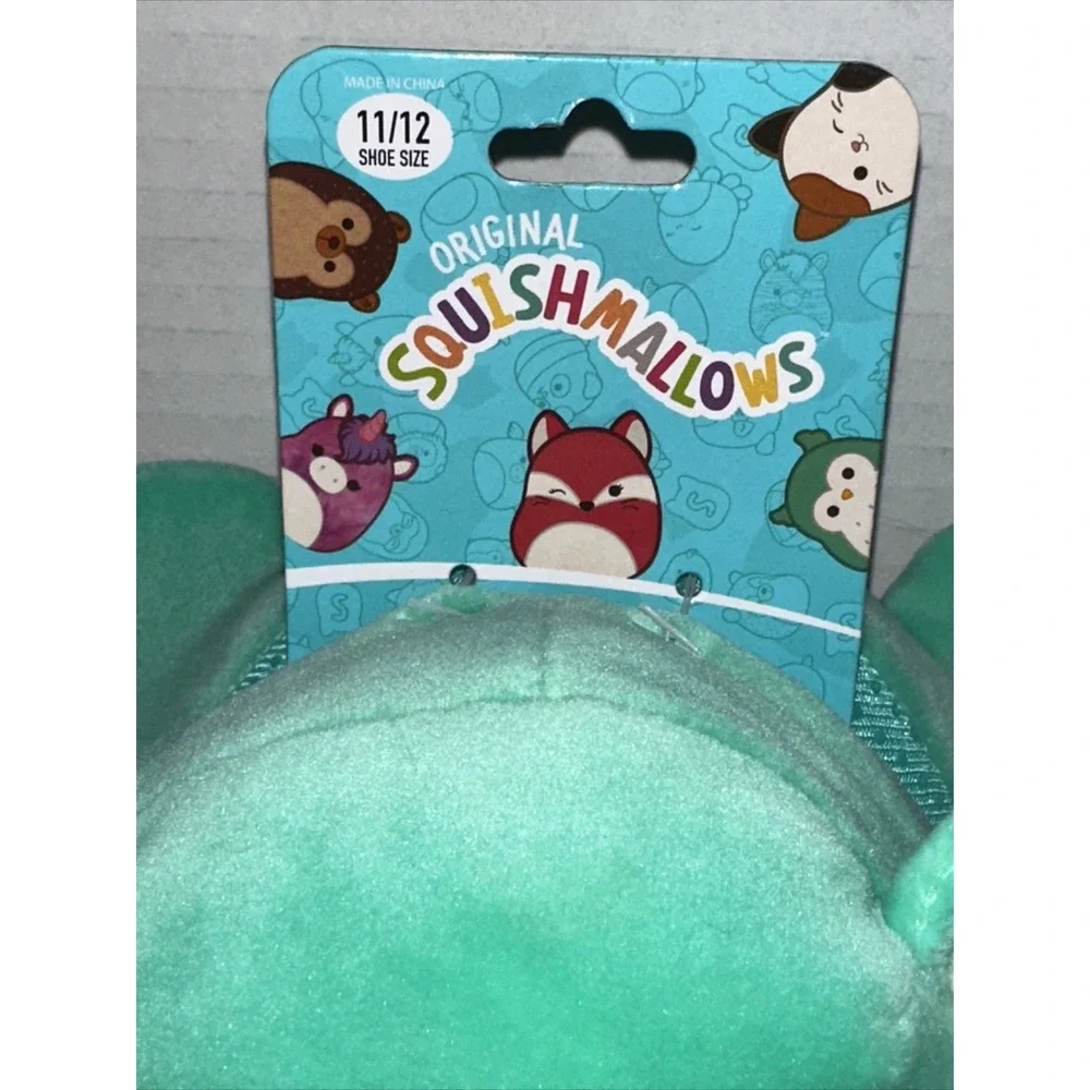 NWT Squishmallow Size 11/12 Green‎ Blue Koala Kids Slippers Fun Plush Kevin A16